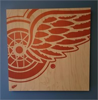 Red Wings wall hanging 23"×23"