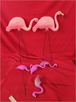 pink flamingos