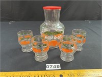 Vintage Orange Juice Set