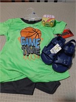 New boys clothes size 4T and shoes size 7/8