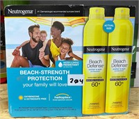 Neutrogena Beach Defense 60+ Sunscreen Spray, 2pk