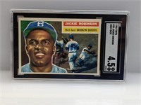 1956 Topps Jackie Robinson Gray Back #30 SGC 4.5