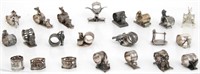 22 Silver Plated Napkin Rings
