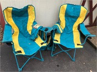 Folding sports chairs