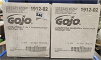 2 Boxes Refill GoJo Antibaterial Plum Foam