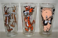 (3) Pepsi 1973 Warner Bros Looney Tunes Glasses