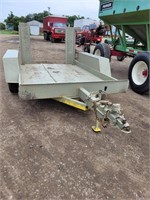 Tandem axel steel bed trailer, NO TITLE HOME