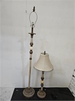 36" High Table Lamp & Matching Floor Lamp