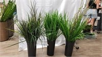 3 Pots w/ Asstd Foliage & Grasses