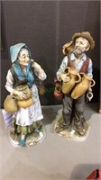 Ardalt Porcelain old couple figures, basket and