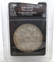 1900 Morgan silver dollar