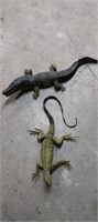 Toy iguana and gater