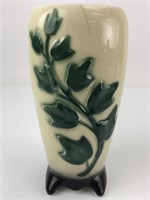 Vintage Royal Copley Ivy Footed Vase