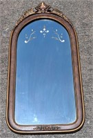 Vintage Etched Design 28" Wall Mirror