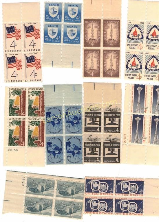 4 cent U.S. postage lot