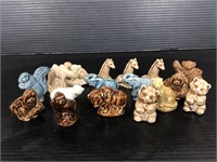 Collection of Wade ceramic animal figurines