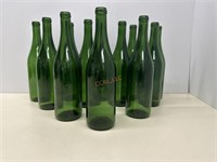 Vintage green wine bottles 12ct 750ml