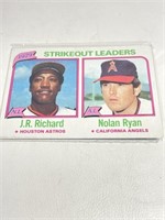 1980 Topps Strikeout Leaders JR Richard Nolan