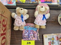 Wendy's Furskin Bears and Book