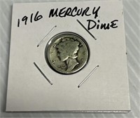 1916 Mercury Dime