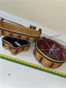 3 Longaberger baskets