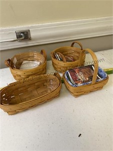 Collection of small Longaberger baskets, 7