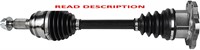 XD Series CV Axle Shaft - Left/Right Front