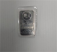 (1) 5 ozt .999 silver bar