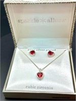 Ruby Earrings and necklace