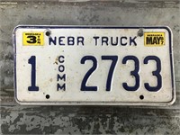 1987 Nebraska Truck plate