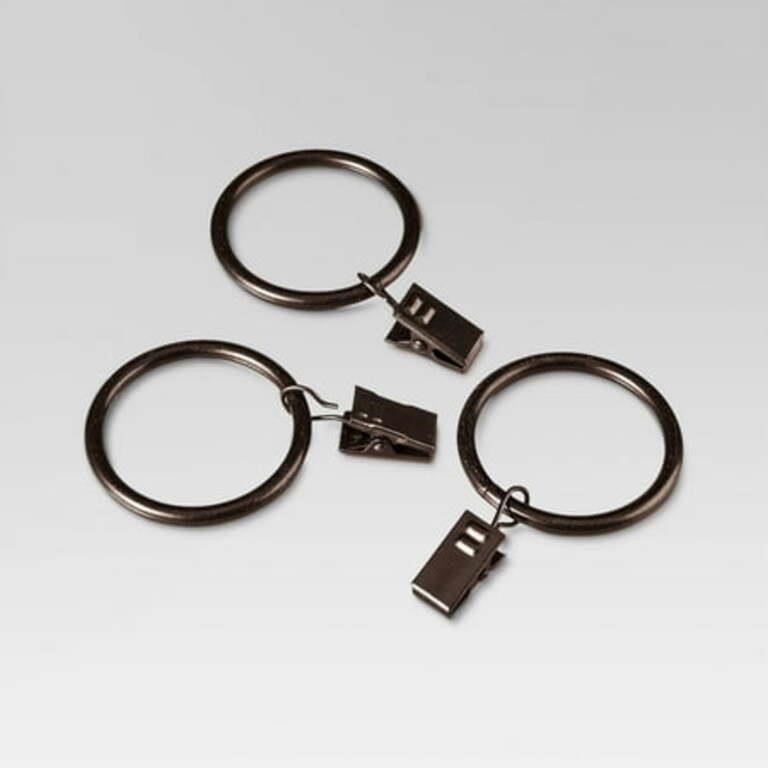 Bronze Curtain Clip Rings - Threshold