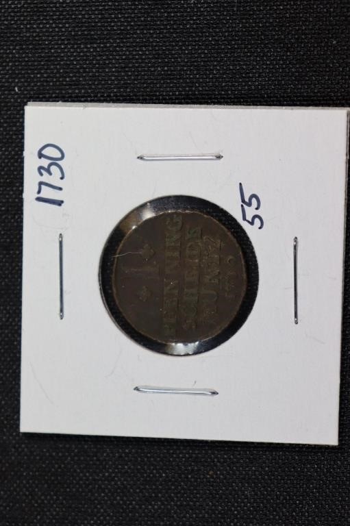 1730 Brunswick 1 Pfennig