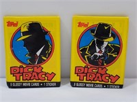 2 Unopened Packs Dick Tracey Collector Cards