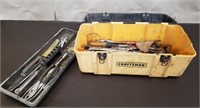 Craftsman Plastic Toolbox w/ Assorted Tools