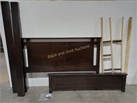 King Sized Dark Wood Master Bedroom Set