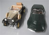 (2) Die cast cars includes Danbury Mint 1968