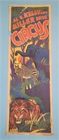Al G. Kelly and Miller Bros. Circus Poster Elephan
