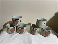 Louisille Stoneware Pottery Fruit Cups