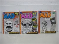 Six Assorted Vtg Mad Magazines