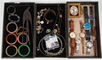 Lot of Assorted Jewelry & Watches - A Few Sterling
