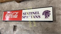 Coca-Cola Sentinel Spartans sign