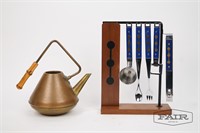 Dutch Tea Kettle and Japanese Bar Ware Set