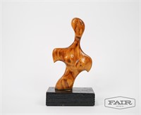 Stylized Wooden Nude Bust