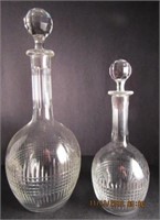 TWO BACCARAT CRYSTAL DECANTERS