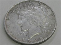 1922-D Silver Peace Dollar - Denver Minted