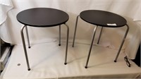2 Display Tables 17"T x 16 Round