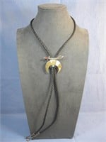 S.S. Tested Vtg. N/A Multi Stone Bolo Tie