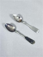 Coin Silver  Tea Spoons