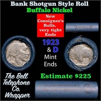 Buffalo Nickel Shotgun Roll in Old Bank Style 'Bel