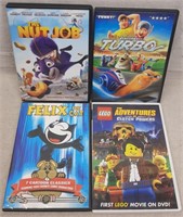 C12) 4 DVDs Movies Kids Family Turbo The Nut Job